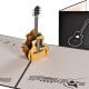 Tarjeta de felicitación emergente 3D de música en vivo de guitarra acústica Imagen de tarjeta de felicitación emergente 3D de música en vivo de guitarra acústica