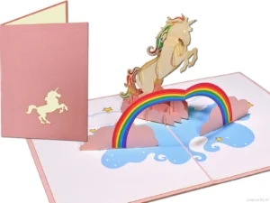 Popcards Popup Cards – White Unicorn Unicorn with Rainbow Horse Birthday Girls Congratulation Greeting Card 3d Card Popcards Popup Cards – White Unicorn Unicorn with Rainbow Horse Birthday Girls Congratulation Greeting Card 3d Card
