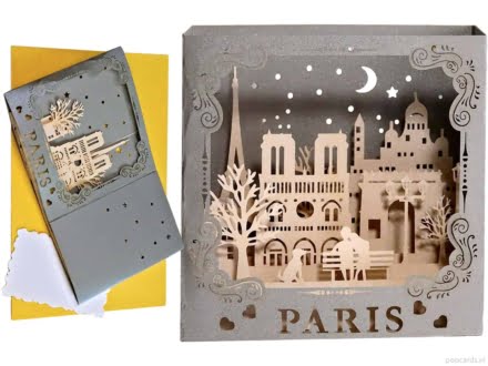 Biglietto Di Natale Pop-Up 3D A Forma Di Cuore Per Fidanzato - Second Ave