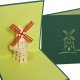 Dutch windmill Holland pop-up greeting card Dutch windmill Holland pop-up greeting card Image