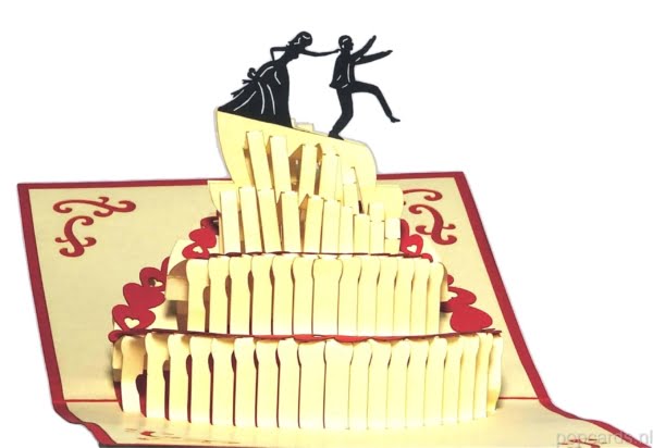 Popcards.nl pop up card wedding card wedding card Popcards.nl pop up card wedding card wedding card