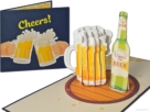 bier compilatie Biertje? Proost, cheers! - Bierpul met heerlijk schuimend bier pop-up kaart Popcards.nl tarjeta emergente jarra de cerveza vaso de cerveza cheers cheers cheers tarjeta de felicitación tarjeta 3D