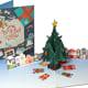 Weihnachtsbaum mit Geschenken und Häusern Weihnachtskarte Popup-Karte Weihnachtsbaum mit Geschenken und Häusern | Weihnachtskarte Pop-up-Karte Bild