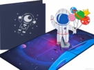 Popcard popcards carte - spazio spazio astronauta cosmonauta viaggi nello spazio astronauta astronauta NASA astronave passeggiata nello spazio sbarco sulla luna carta pop up
