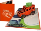 Popcards Pop-Up Cards - Fuoristrada Landrover 4-Wheeldrive Fuoristrada Pensionamento Vacanze Compleanno Congratulazioni jeep 4wd fuoristrada fuoristrada Cartolina d'auguri fuoristrada Cartolina 3d