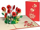 Poppies Poppy Flowers pop up tarjetas de felicitación Poppies Poppy Flowers Pop Up Imagen de tarjeta de felicitación