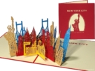 Popcards.nl pop up kaart – New York City Manhattan Big Apple Vrijheidsbeeld Stedentrip Vakantie pop-up kaart 3D wenskaart