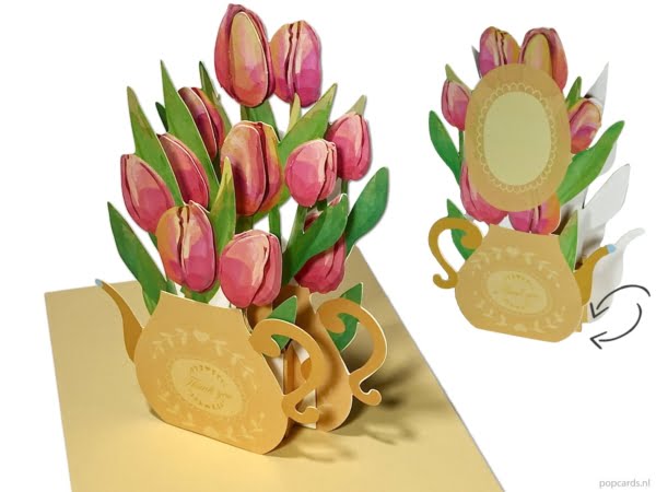 Popcards Pop-Up Cards - Birthday Card Wedding Flowers Tulips Friendship Congratulation Marriage Get Well Soon Comfort pop-up card 3D greeting card Popcards Pop-Up Cards - Birthday Card Wedding Flowers Tulips Friendship Congratulation Marriage Get Well Soon Comfort pop-up card 3D greeting card