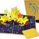 Popcards.nl stars stars happiness falling star rising star anniversary birthday starry sky a star is born heaven bright star universe comfort 3d card pop up card greeting card