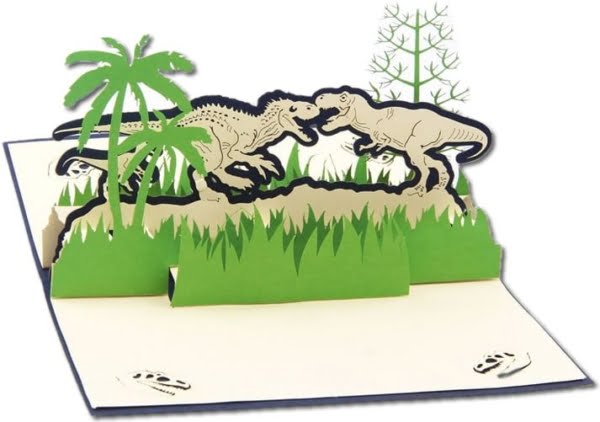 Regalo de tarjeta de dinosaurio
