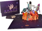 Popcards pop-up kaarten – NASA Elon Musk Spaceman ruimteman ruimtepak space ISS astronaut adventure moon sky 3D wenskaart