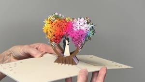 video trouwkaart zilver