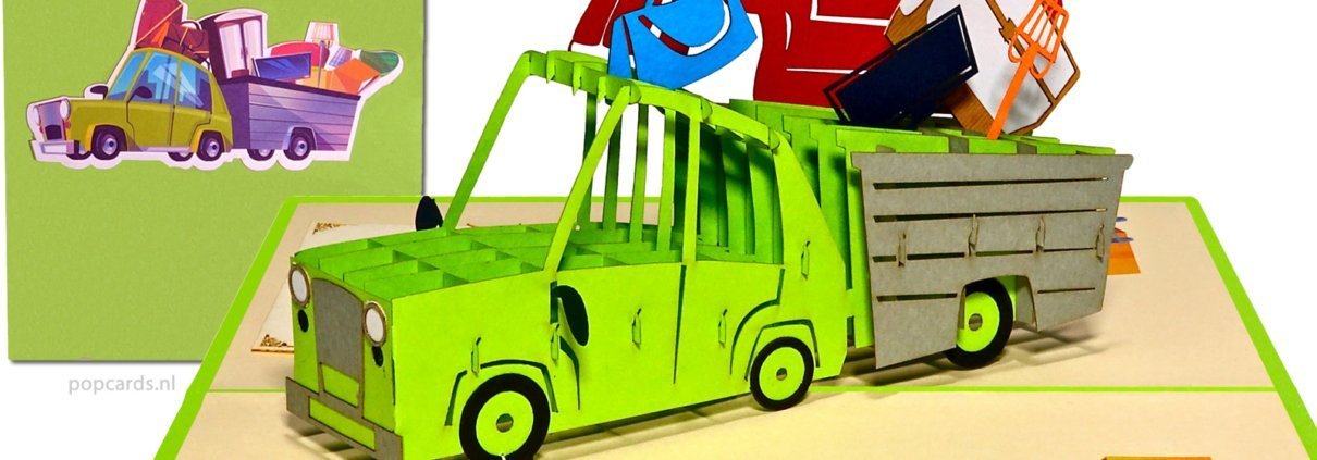 Popcards.nl carte pop-up déménagement déménagement carte de déménagement nouvelle maison changement d'adresse déménagement nouvelle maison cohabitation camionnette de déménagement voiture avec remorque carte de vœux carte 3D Popcards.nl carte pop-up déménagement déménagement carte de déménagement nouvelle maison changement d'adresse déménagement nouvelle maison cohabitation camionnette de déménagement voiture avec remorque carte de vœux carte 3D