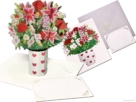 grote vaas bloemen compilatie Grote Bos Bloemen in Vaas - Lelies Anjers Margrieten Rozen pop-up kaart Popcards.nl pop up kaart bloemenvaas grote vaas met bloemen bloemenvaas 3D-kaart