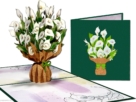aronskelk calla bloem compilatie Witte Aronskelk Bloemenkaart | Calla Zantedeschia Bos Bloemen pop-up kaart Popcards popup cards - White Arum Calla Zantedeschia Forest Flowers Vase pop-up card Tarjeta de felicitación 3D