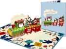 kerstkaart trein pinguins compilatie Grote Vrolijke Kerstkaart met Pinguïns in Kersttreintje Popcards pop-up kaarten – Fijne Feestdagen Pinguins in trein kinderen kinderkaart kinderkerstkaart vrolijke Kerstkaart 3D wenskaart