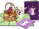 paashaas pasen compilatie Vrolijk Pasen! Schattige Paashaas met mandje Paaseieren Pop-up Kaart Popcards cartes popup – Lapin de Pâques Lièvre de Pâques Oeufs de Lapin Oeufs de Pâques Joyeux Panier Carte de voeux 3D Orientale
