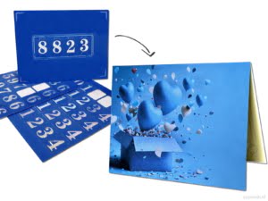 Popcards.nl carte pop-up année année faites-le vous-même chiffres date réglable année âges code PIN code carte de voeux carte 3D Popcards.nl carte pop-up année année faites-le vous-même chiffres date réglable année âges code PIN code carte de voeux carte 3D