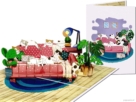Poezenliefhebber? Pop-up kaart met 10 poezen op een gezellige sofa Poezenliefhebber? Pop-up kaart met 10 poezen op een gezellige sofa Image