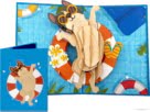 drijvend hondje2 compilatie Grappige zonnebadende Hond met Zonnebril in Zwembad pop-up kaart Popcards pop-up kaart – Zonnebadend hondje met zonnebril zwemdiploma dobberend zwembad hond dog cool dog 3D wenskaart