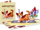 happy buttday hondje compilatie Supergrappige verjaardagskaart met lachend confetti hondje! Carte pop-up Popcards – Happy Buttday chien avec confettis carte d'anniversaire humour drôle carte de vœux 3D