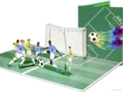 Popcards popup cards - Campeonatos de Europa de fútbol Copa del mundo Copa del mundo Futbolista Portero de fútbol Goal Ajax Feyenoord PSV Champions League Tarjeta de felicitación 3D