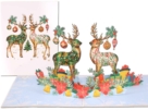 kerst herten compilatie Kunstzinnige Kerstkaart met Magische Rendieren 🤩 Prachtige pop-up kaart Popcards pop-up card – Christmas card Christmas Deer Reindeer Deer Christmas balls Decorated Christmas greeting card 3d card