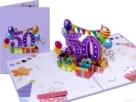 50 jaar nieuw compilatie Verjaardag Jubileum 50 jaar Felicitatie pop-up wenskaart Popcards pop-up kaart – 50 jaar grote cijfers jarig verjaardag jubileum 3D wenskaart