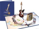 elektrische gitaar compilatie Elektrische Gitaar met Versterker Wenskaart pop-up kaart Popcards pop-up kaart – Elektrische gitaar basgitaar bas muziek gitaarversterker rock music band 3D wenskaart