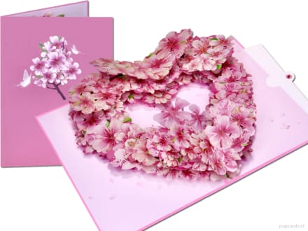 hart sakura compilatie Roze Liefdeshart van Sakura Kersenbloesem Liefde Valentijn pop-up kaart Popcards pop-up kaart – Liefdeshart Hart kersenbloesem sakura liefde valentijn valentijnskaart moederdag liefdeskaart 3D wenskaart