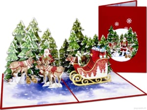 Popcards Pop-up-Karte – Schneemann-Weihnachtskarte, Rentier-Weihnachtsbäume, 3D-Grußkarte Popcards Pop-up-Karte – Schneemann-Weihnachtskarte, Rentier-Weihnachtsbäume, 3D-Grußkarte