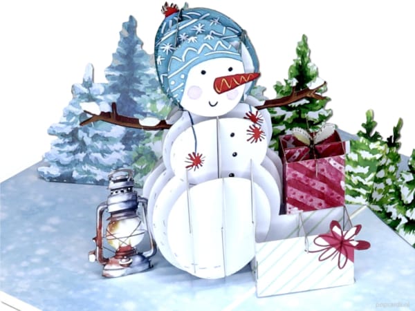 Popcards Pop-Up Karte - Schneemann Weihnachtsbaum Geschenke Weihnachtskarte 3D Grußkarte Popcards Pop-Up Karte - Schneemann Weihnachtsbaum Geschenke Weihnachtskarte 3D Grußkarte