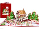 Popcards pop-up card – Biglietto di Natale Candy house Babbo Natale Casa di Natale Albero di Natale Biglietto di auguri 3D