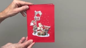 Vídeo banco navideño de Papá Noel