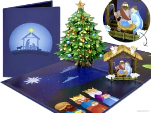 Popcards pop-up card – biglietto di auguri natalizio presepe presepe gesù betlemme biglietto di auguri 3D Popcards pop-up card – biglietto di auguri natalizio presepe presepe gesù betlemme biglietto di auguri 3D