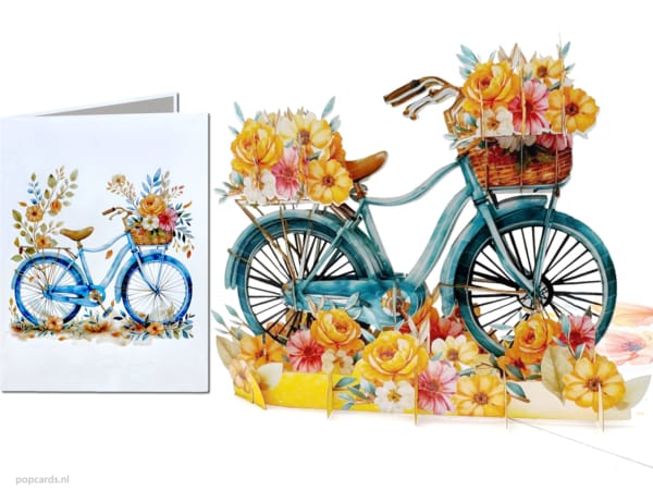 Carte pop-up Popcards – Vélo avec fleurs Bleu pastel couleurs pastel vélo femme carte 3D carte de vœux Carte pop-up Popcards – Vélo avec fleurs Bleu pastel couleurs pastel vélo femme carte 3D carte de vœux