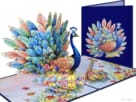 Zo trots als een pauw! Schitterende Kleurrijke Pauw 3D Wenskaart Zo trots als een pauw! Schitterende Kleurrijke Pauw 3D Wenskaart Image