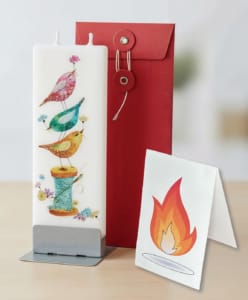 kaars met verpakking verticaal