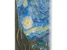 Bougie plate Flatyz peinte à la main -17K036 La Nuit étoilée Van Gogh