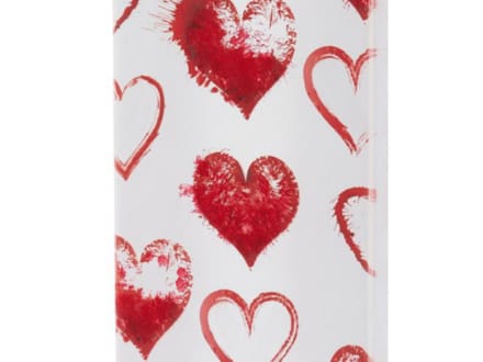 Flatyz platte kaars handbeschilderd -D19004 Hartjes